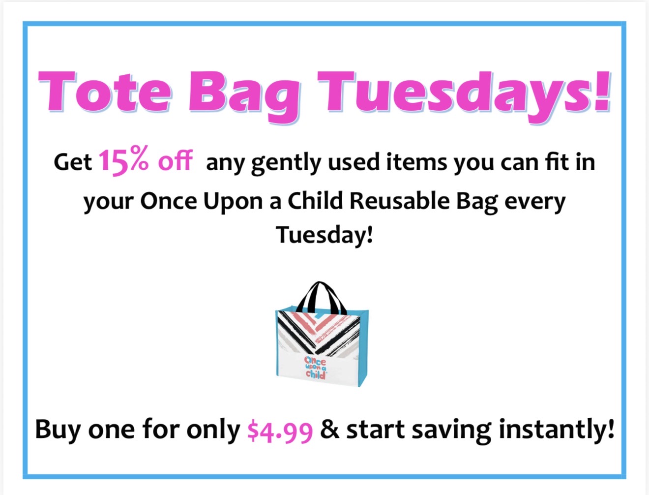Tote Bag Tuesday Savings
